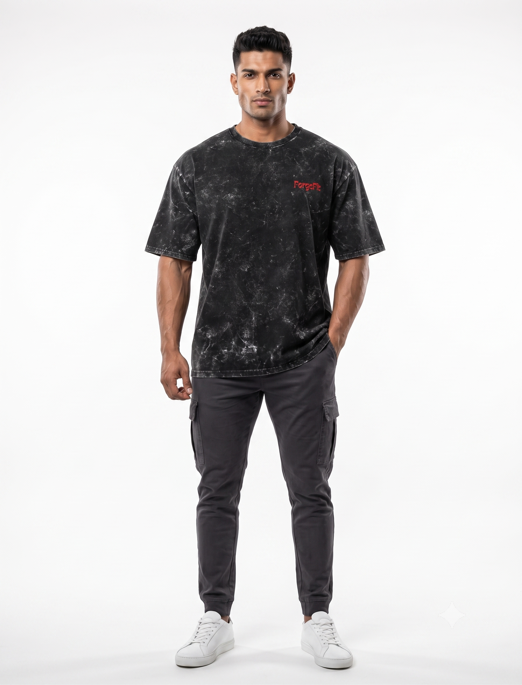Vision | Unisex Acid Washed Oversized Tee