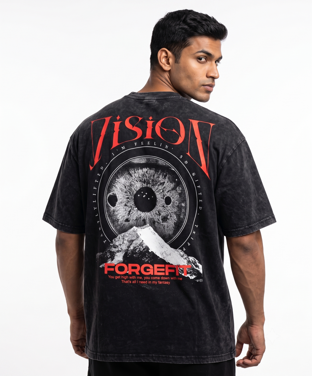 Vision | Unisex Acid Washed Oversized Tee