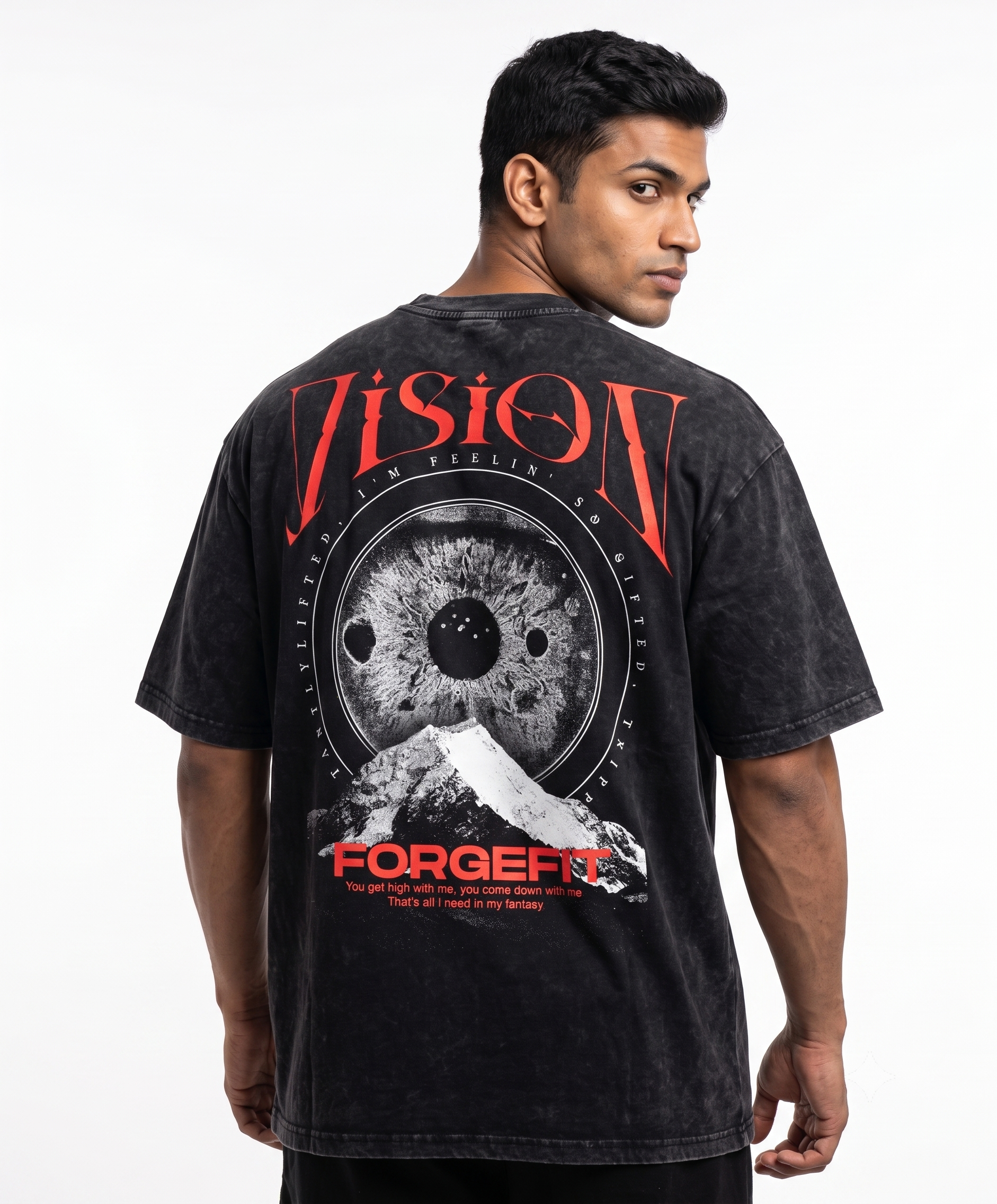 Vision | Unisex Acid Washed Oversized Tee